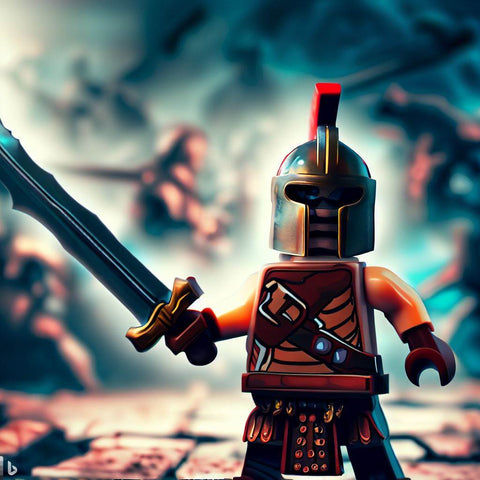 Lego minifigure warrior