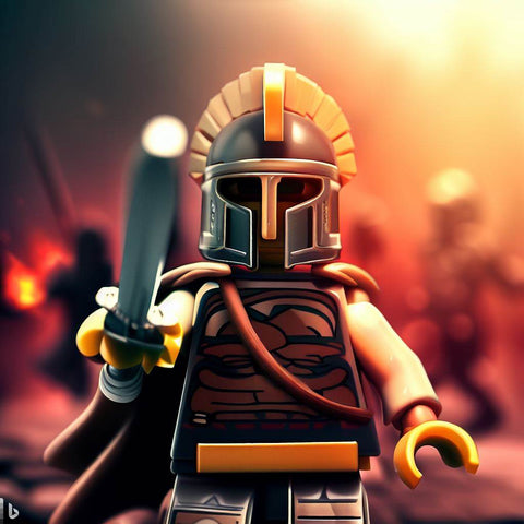 Lego minifigure gladiator warrior