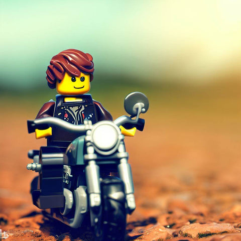Lego biker minifigure