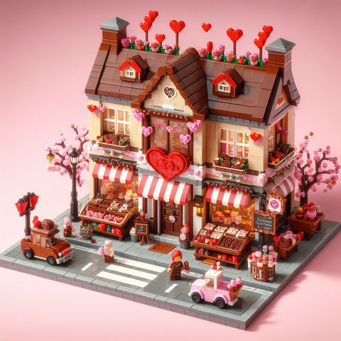 Lego Valentine's Day Chocolate Shop MOC