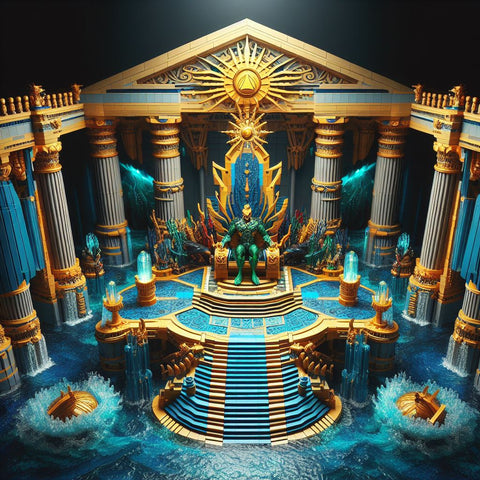 Lego moc Atlantis Throne Room