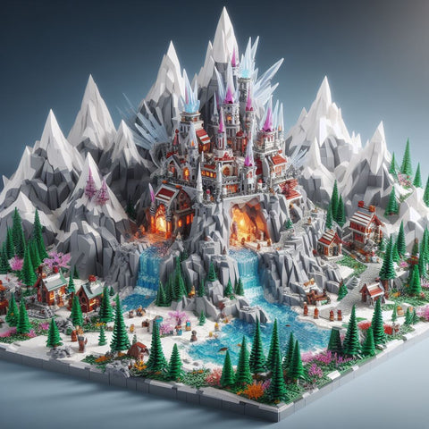 Lego Crystal Mountain moc