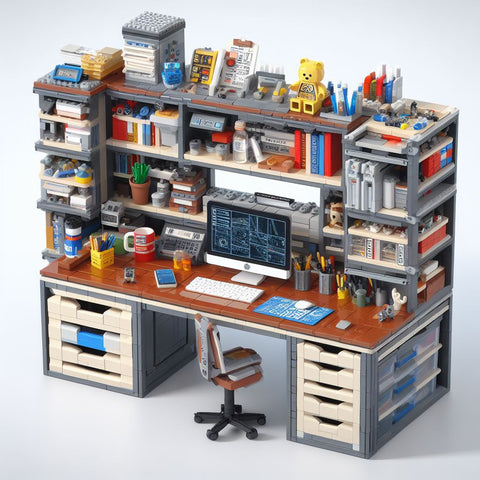 Lego Homemade Desk Organizer MOC
