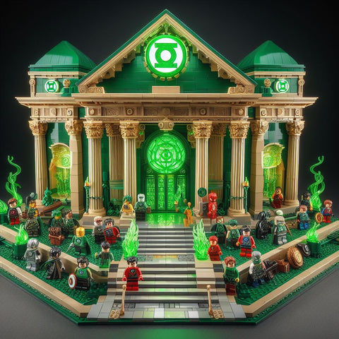 Lego moc Green Lantern Hall of Heroes