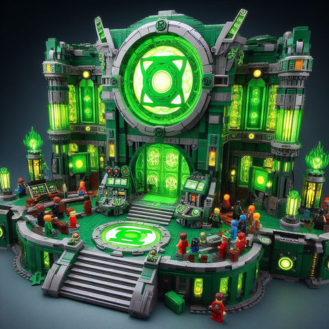 Lego moc Green Lantern Guardians of the Universe Chamber