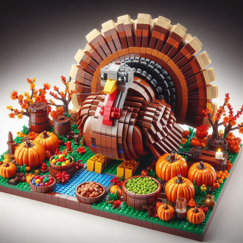 Lego Thanksgiving Turkey MOC