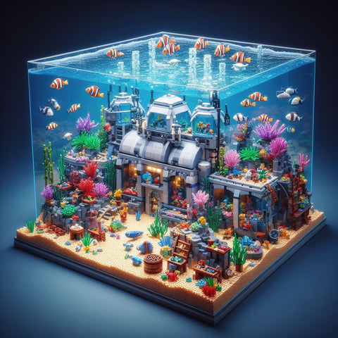 Lego underwater research station MOC