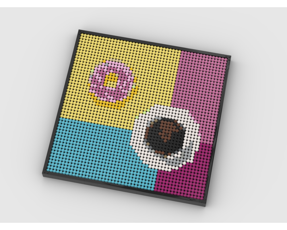 MOC - Coffee and Donut Photo Art