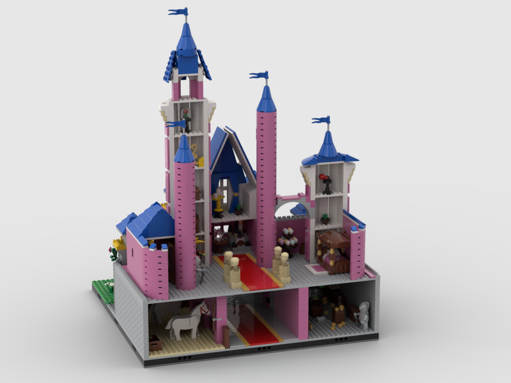 Cinderella.castledisney Princess Castle Building Blocks Set - 8pcs Fairy  Tale Figures