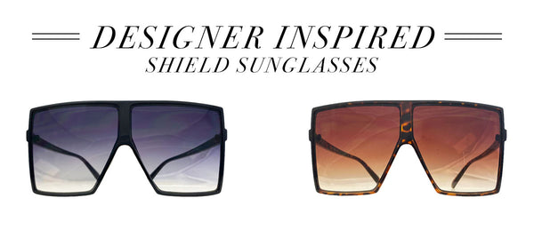 Designer Inspired Shield Sunglasses for Under $20