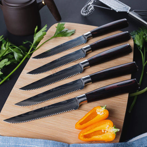 Sale Steak Knife Set Serrated Knife Stainless Steel Sharp Knives