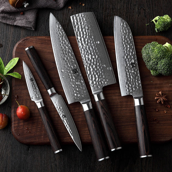 Ganjo VG10 Damascus Knife Set (5-piece) – Grandview Tradings Inc