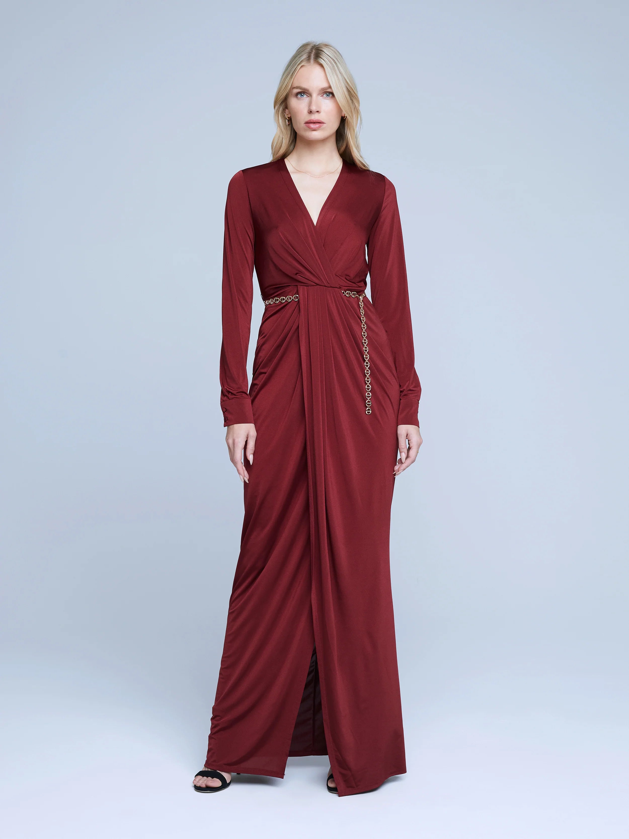 Image of Lagence - Thea Dress - Black Cherry