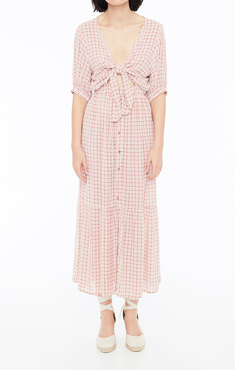 faithfull maple midi dress