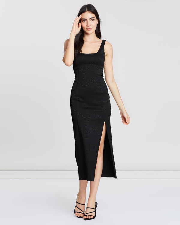 bec and bridge catalina ave midi dress