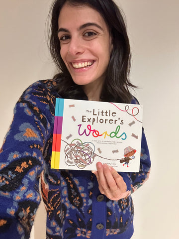 Worldwide Buddies Founder, Evi with The Little Explorer's Words