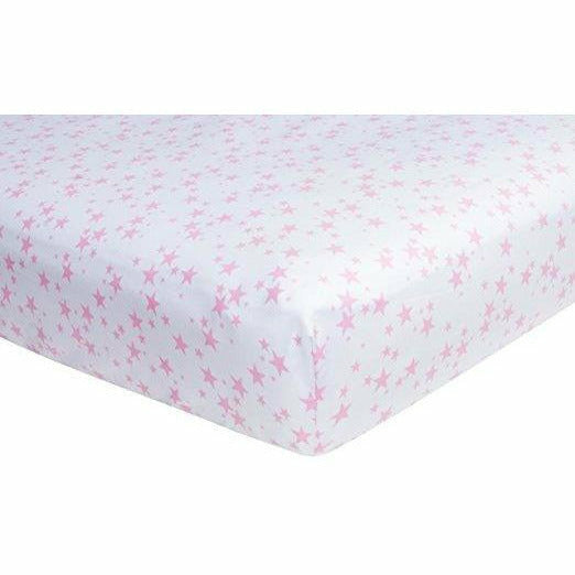 Porta Crib Sheet Pink Stars Kid S Stuff Superstore