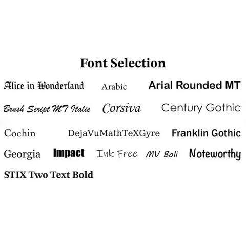 Choose Font