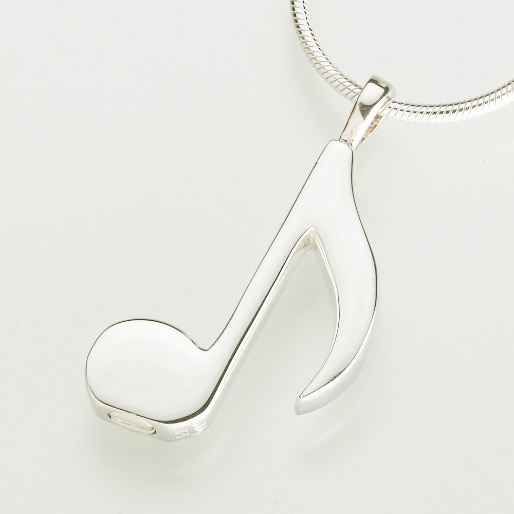 Contemporary Musical Note Gold Pendant