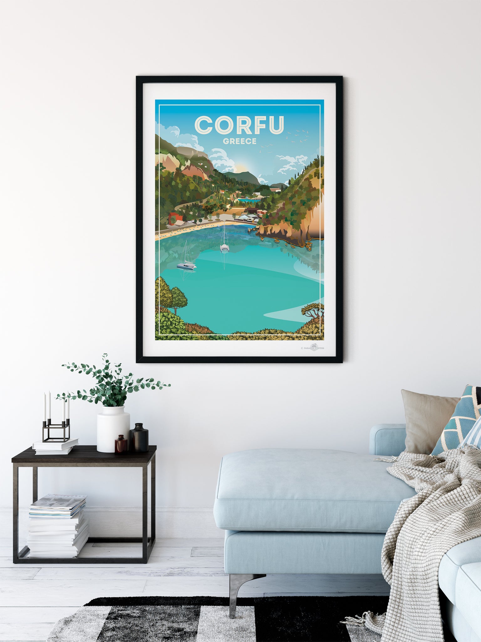 Corfu Greece poster print – Paradise Posters