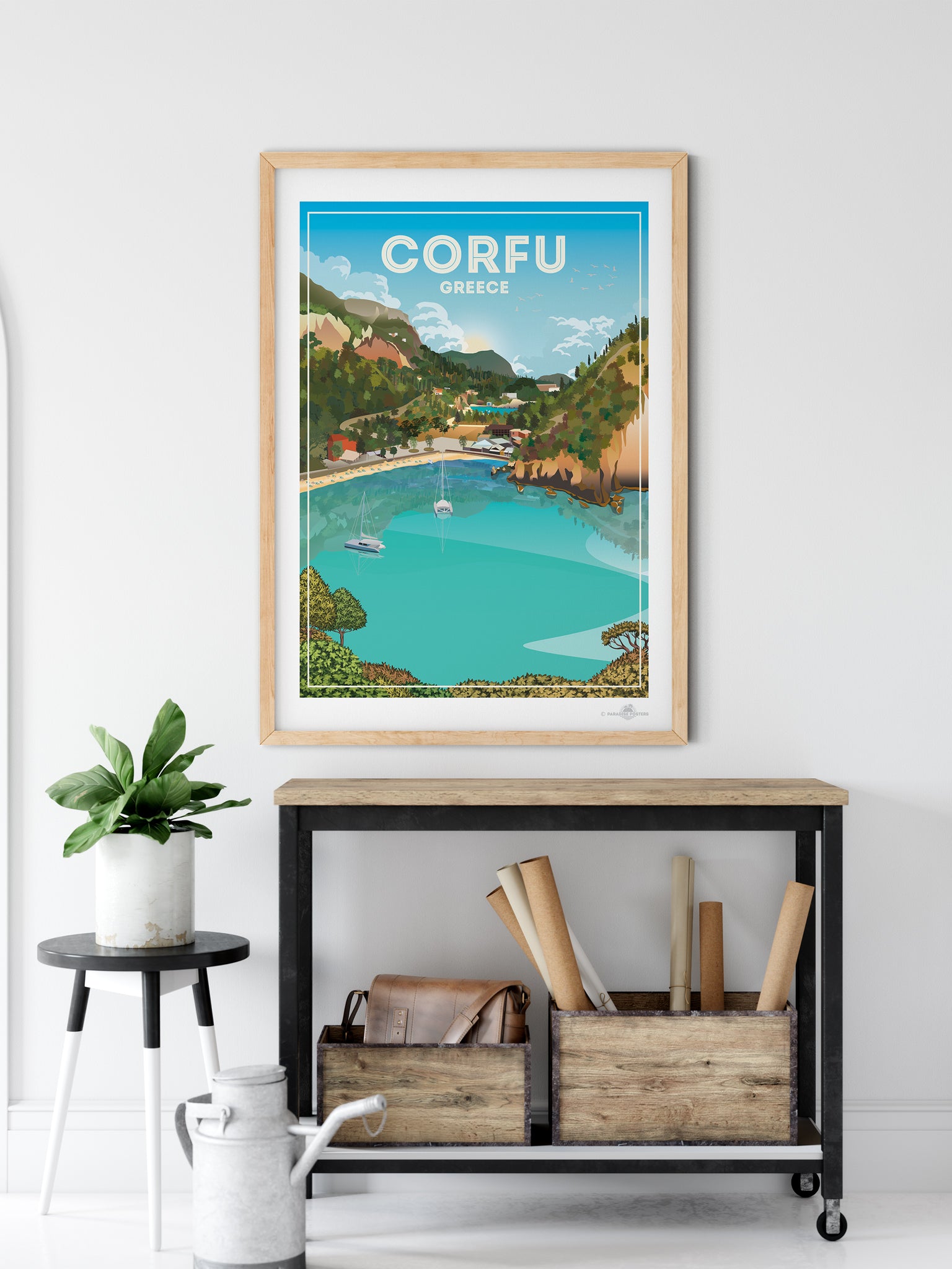 Corfu Greece poster print – Paradise Posters