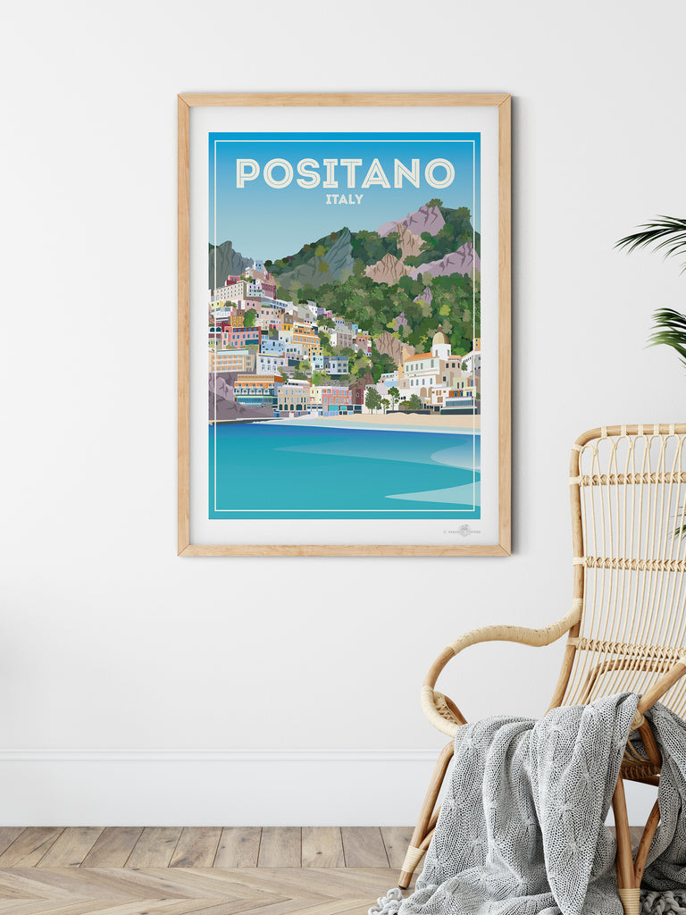 Positano Italy Poster Print – Paradise Posters
