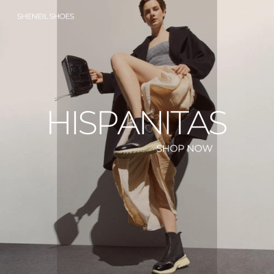 Woman wearing black Hispanitas shoes & handbag