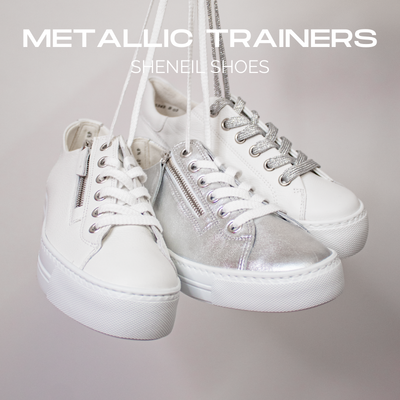 gold, silver and metallic trainers for Women Ireland