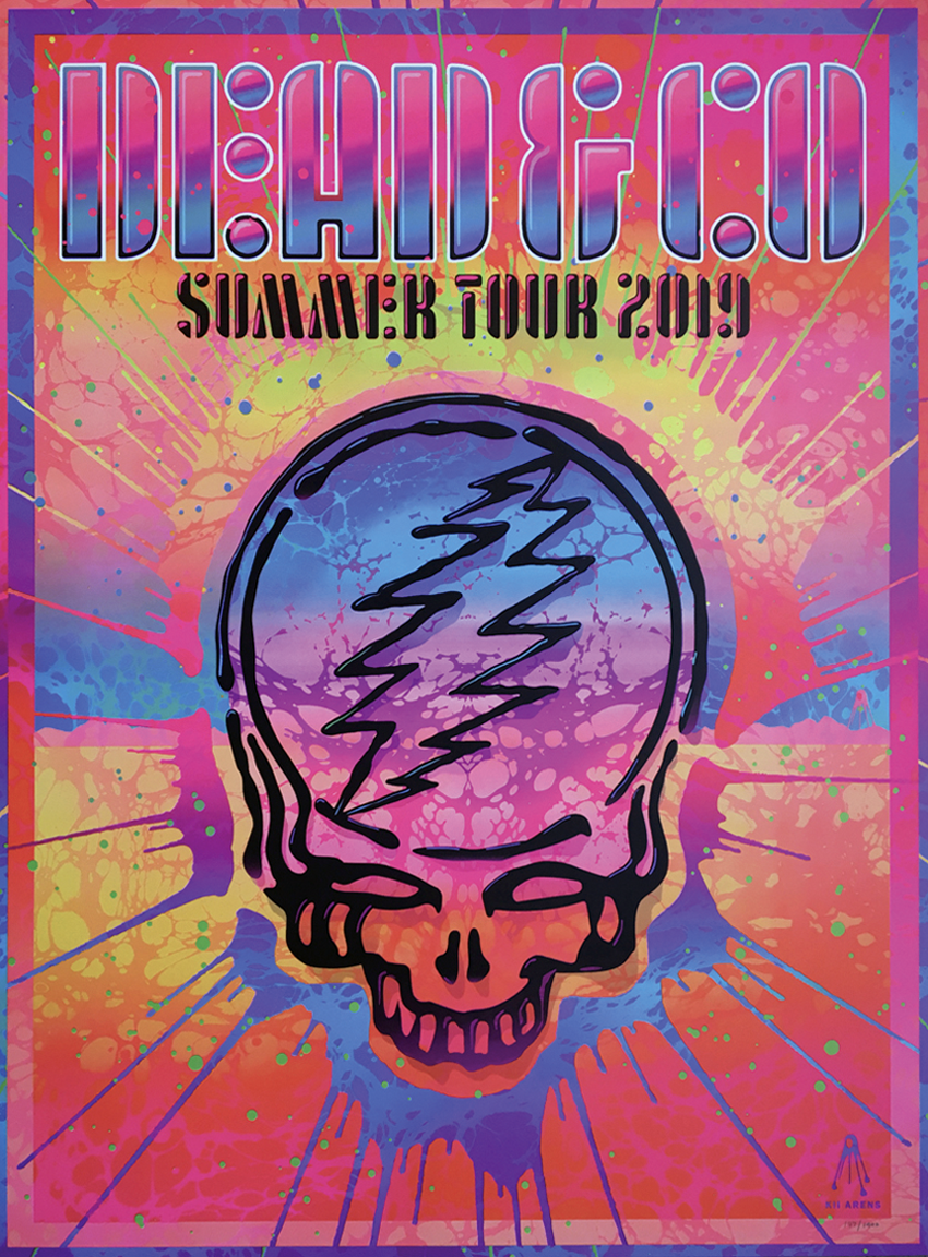 DEAD & CO TOUR PRINT 2019 Kii Arens Art