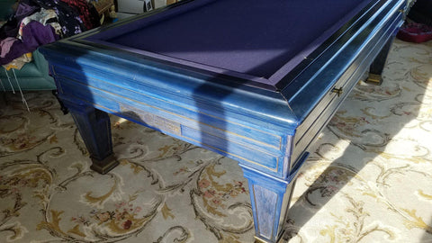 Blatt Billiards Carom & Snooker blue felt Conversion Table.