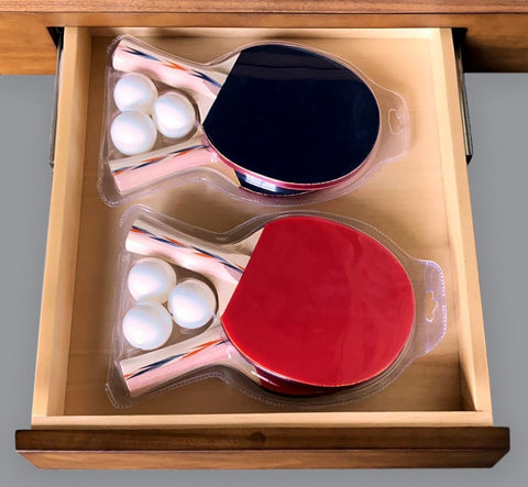 Blatt Billiards ping pong paddles.