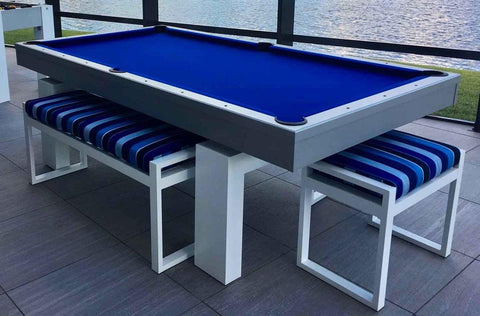 Blatt Billiards Semi Custom Brickell Outdoor Pool Table.