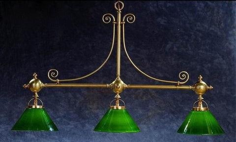 The Crown Billiards Light in green.