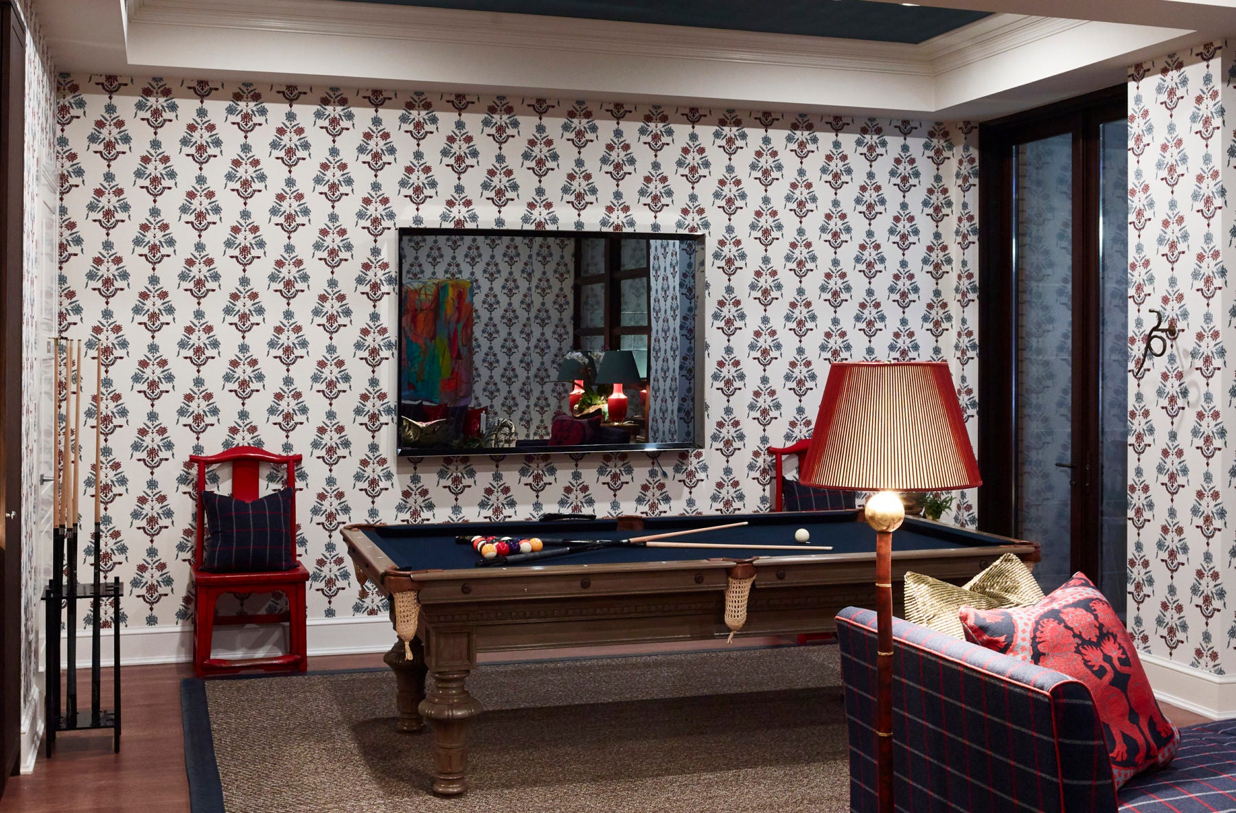 game room with pool table