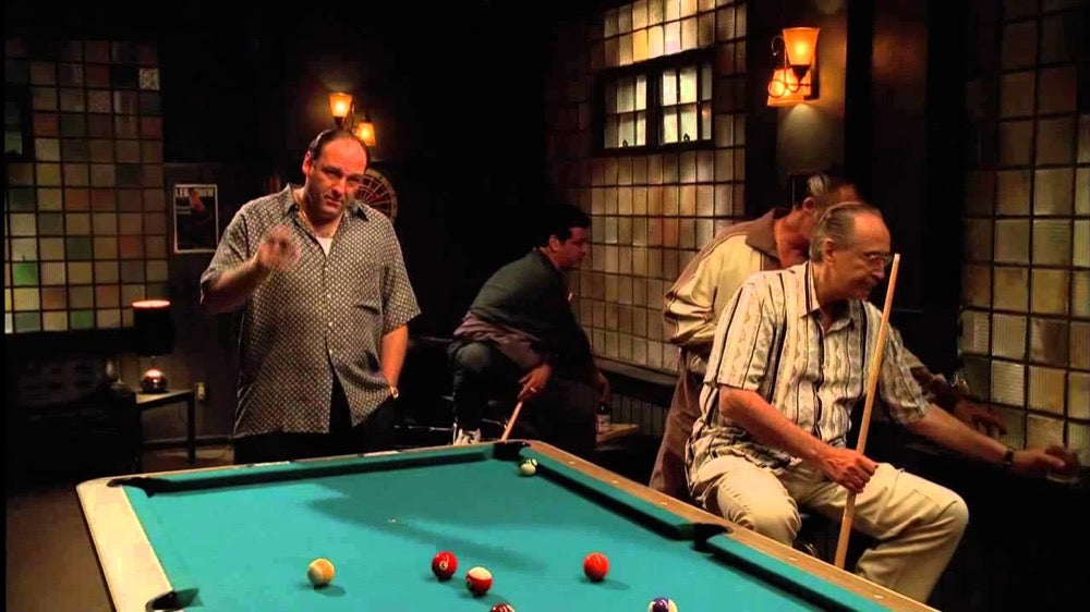 Blatt pool table on Sopranos