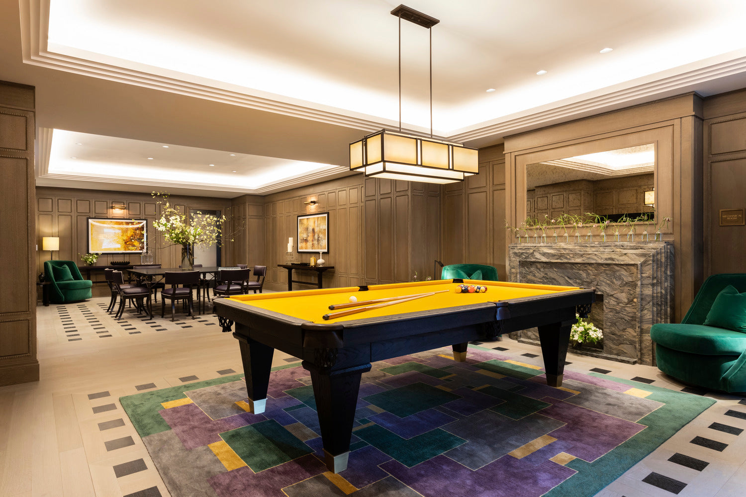 billiards room