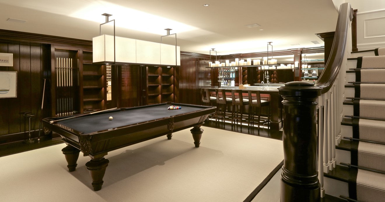 game room with pool table