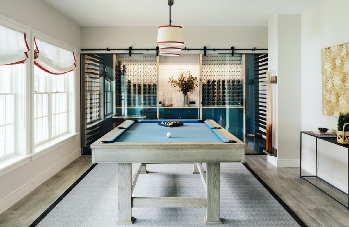 game room with pool table