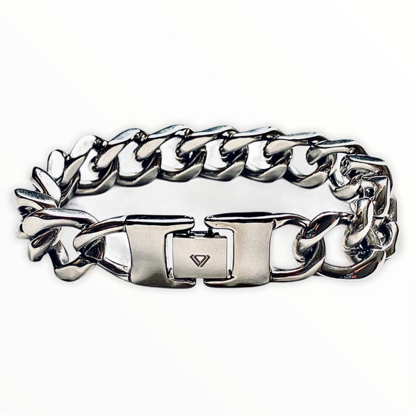 Hercules Bracelet 7.5 Small / Silver / Stainless Steel / Designed in USA / High Quality & Unique / Men's Jewelry / Klassic Statement