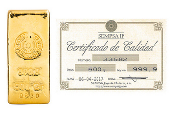 Lingote oro 10 gr - SEMPSA, España – Mr Gold Plus Pamplona