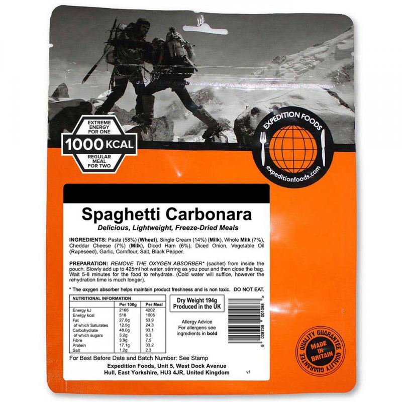 Expedition Food Pasta Carbonara - 1000Kcal of Energy | Base Camp Food