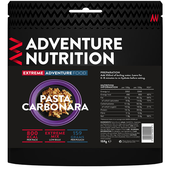 Adventure Nutrition Spaghetti Carbonara - 1000 Kcal | Base Camp Food