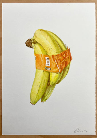 Peeled Banana Drawing by Vikram Bhandari | Saatchi Art