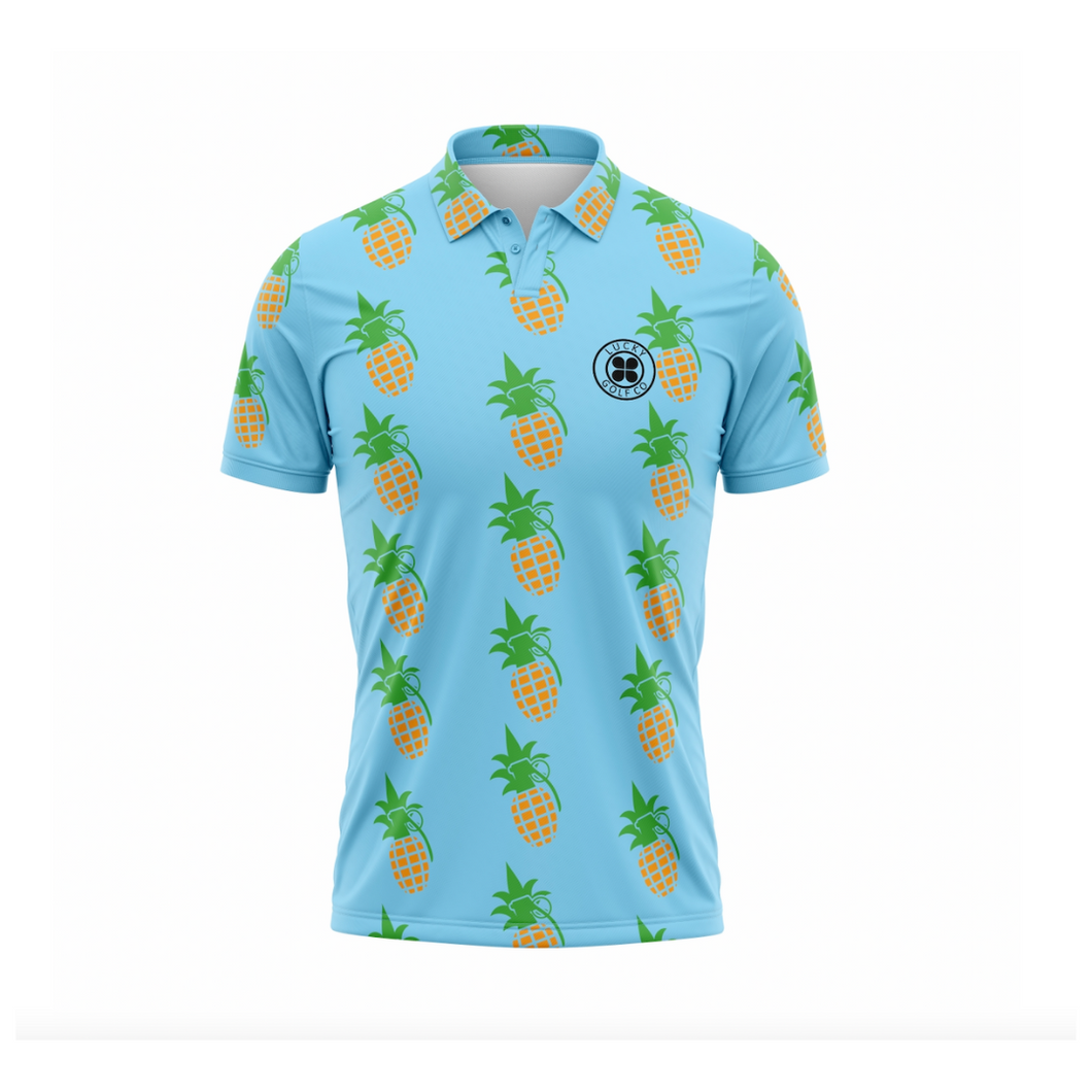 pineapple golf shirt