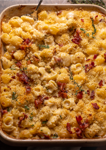 Elevated Macaroni and Cheese with Bacon and Gruyere