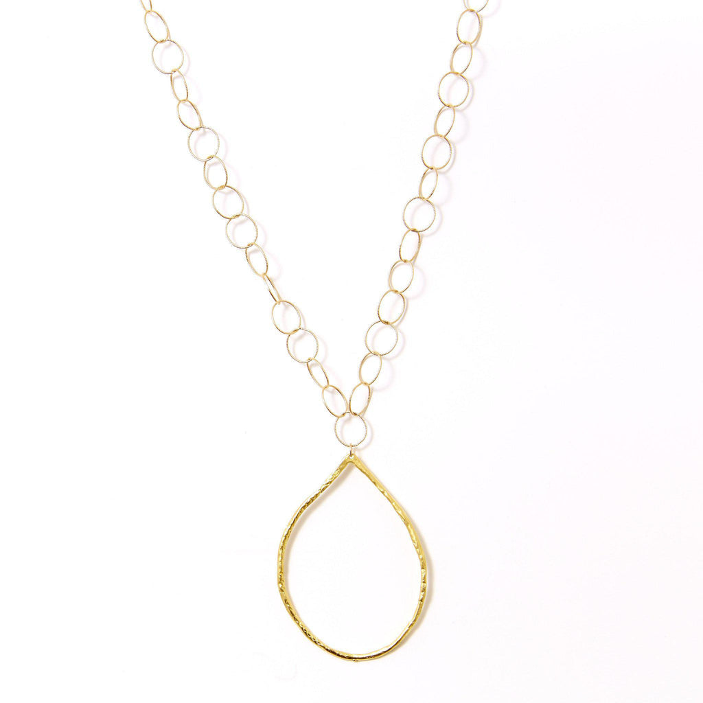Gold Hoop Ana Necklace – Waffles & Honey Jewelry
