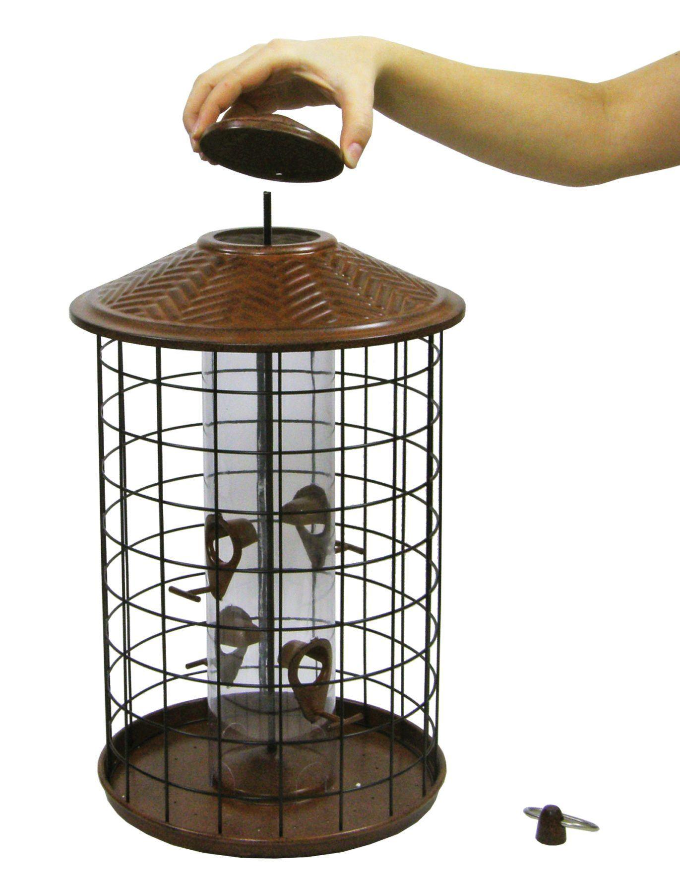 caged bird feeders