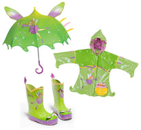 kids rain coat and boots