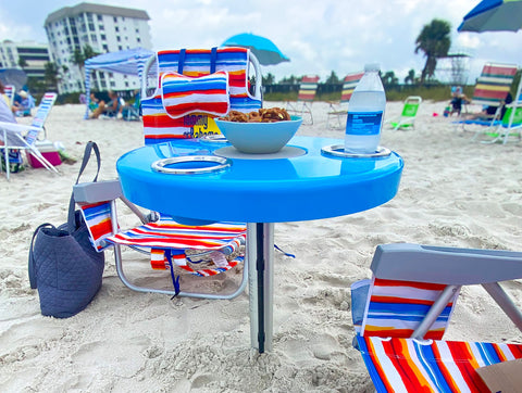 Beach table with sand bar leg | ITC Shop Now