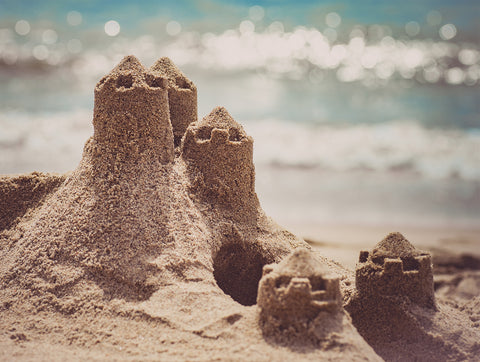 sand castles on the beach | ITC Shop Now